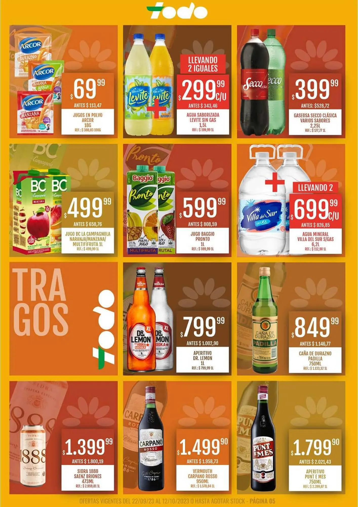 Ofertas de Catálogo Supermercados Todo 22 de septiembre al 12 de octubre 2023 - Página 5 del catálogo
