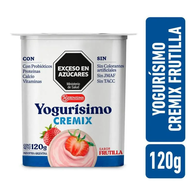 Yogur Cremix Frutilla Yogurisimo x 120gr