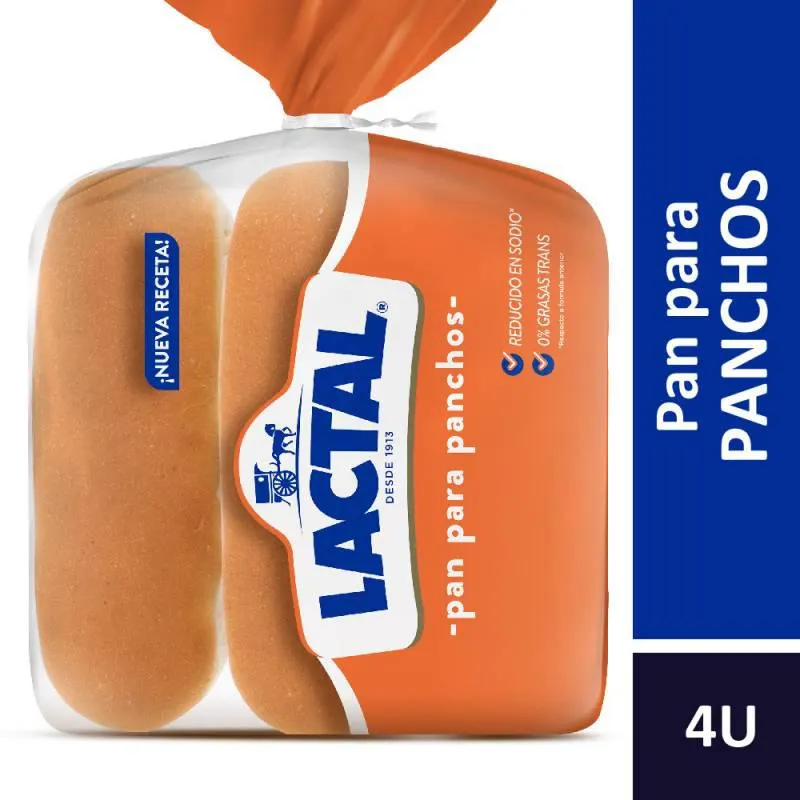 Pan para Panchos Lactal x 210 g.