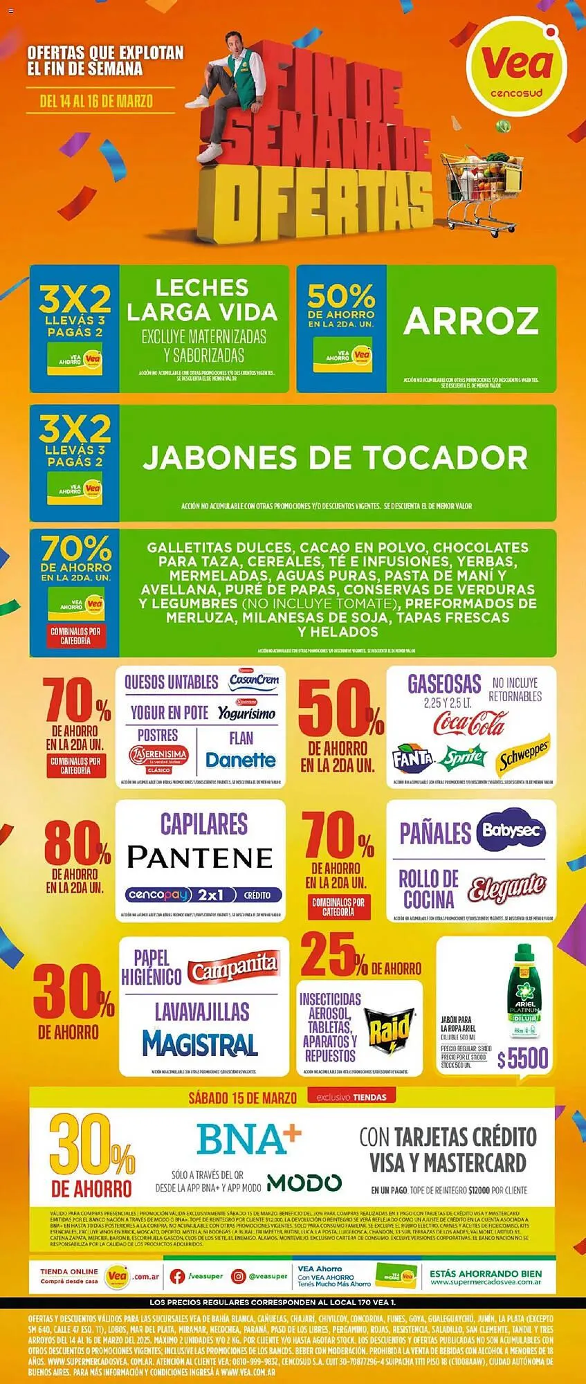 Ofertas de Catálogo Supermercados Vea 14 de marzo al 16 de marzo 2025 - Página 1 del catálogo