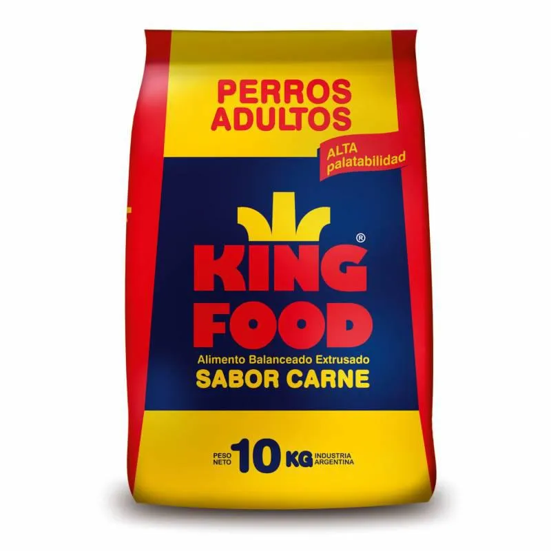 Alimento para Perro Carne Kingfood x 10 Kg.