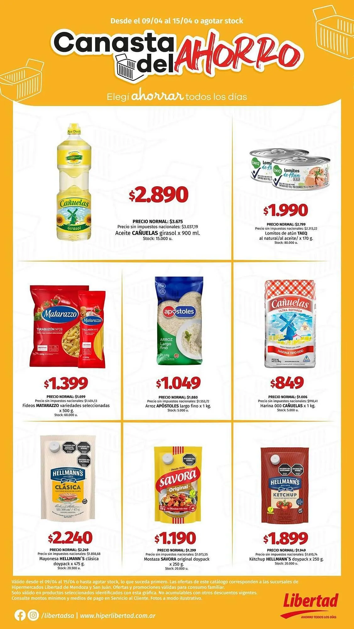 Ofertas de Catálogo Hipermercado Libertad 9 de abril al 15 de abril 2026 - Página 1 del catálogo
