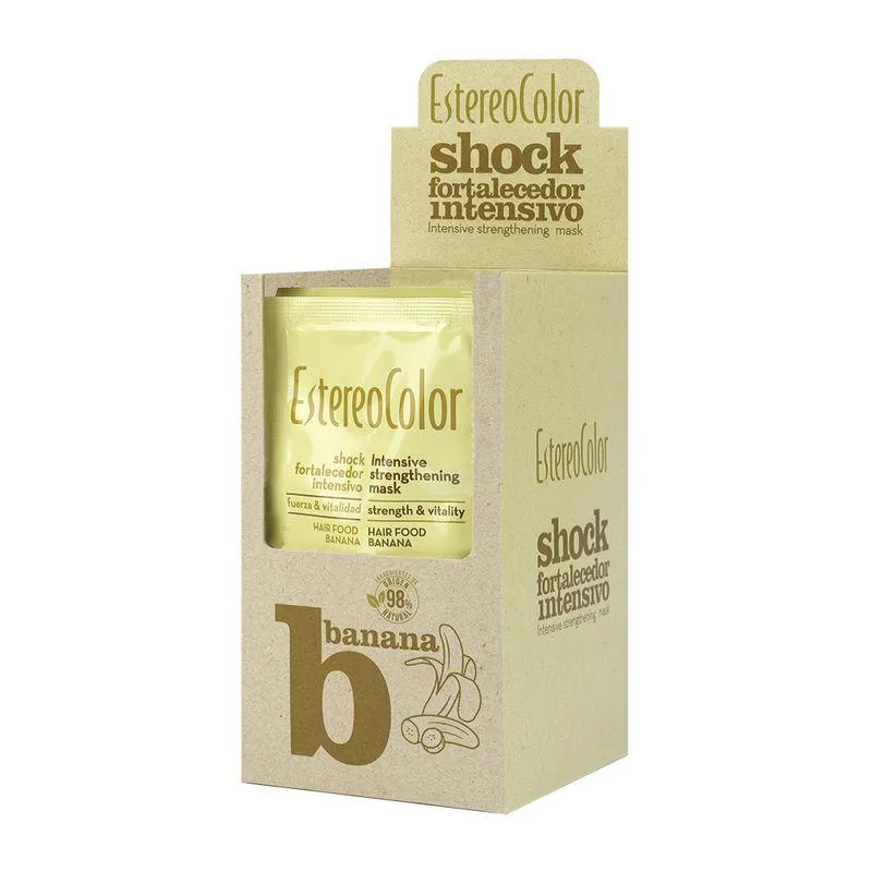 Tratamiento Capilar Estereo Color Hair Food Banana x 10 un x 50 ml c/u