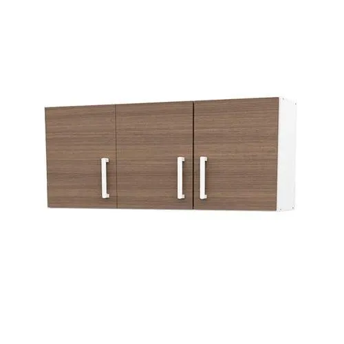 Alacena 3 Puertas melaminico Mosconi blanco combinado 1.20 cm