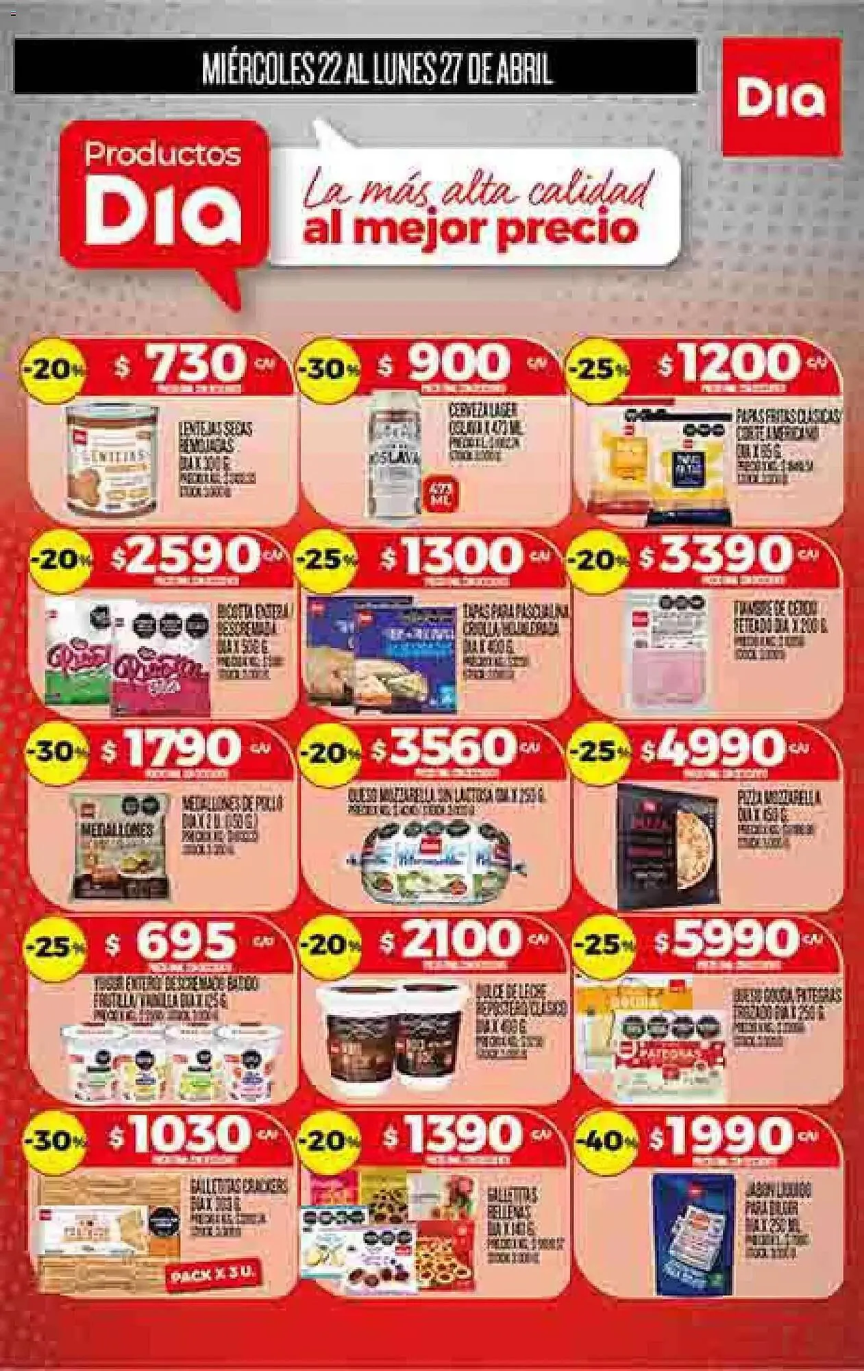 Ofertas de Folleto Supermercados DIA 22 de abril al 27 de abril 2026 - Página 1 del catálogo