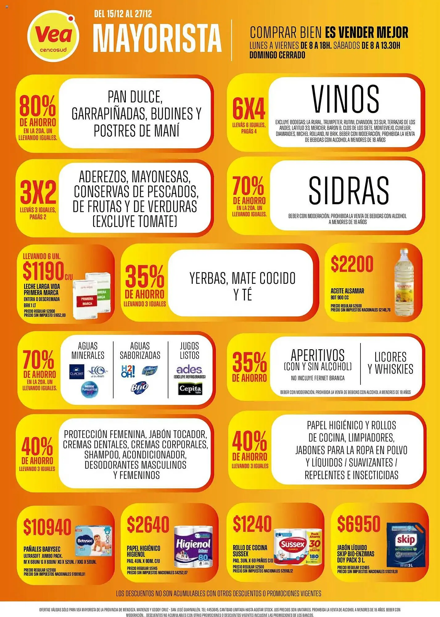 Ofertas de Catálogo Supermercados Vea 15 de diciembre al 27 de diciembre 2025 - Página 1 del catálogo