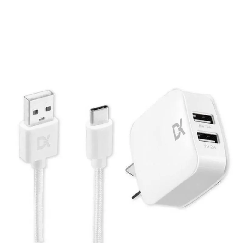 KIT CARGADOR + CABLE MICRO BL