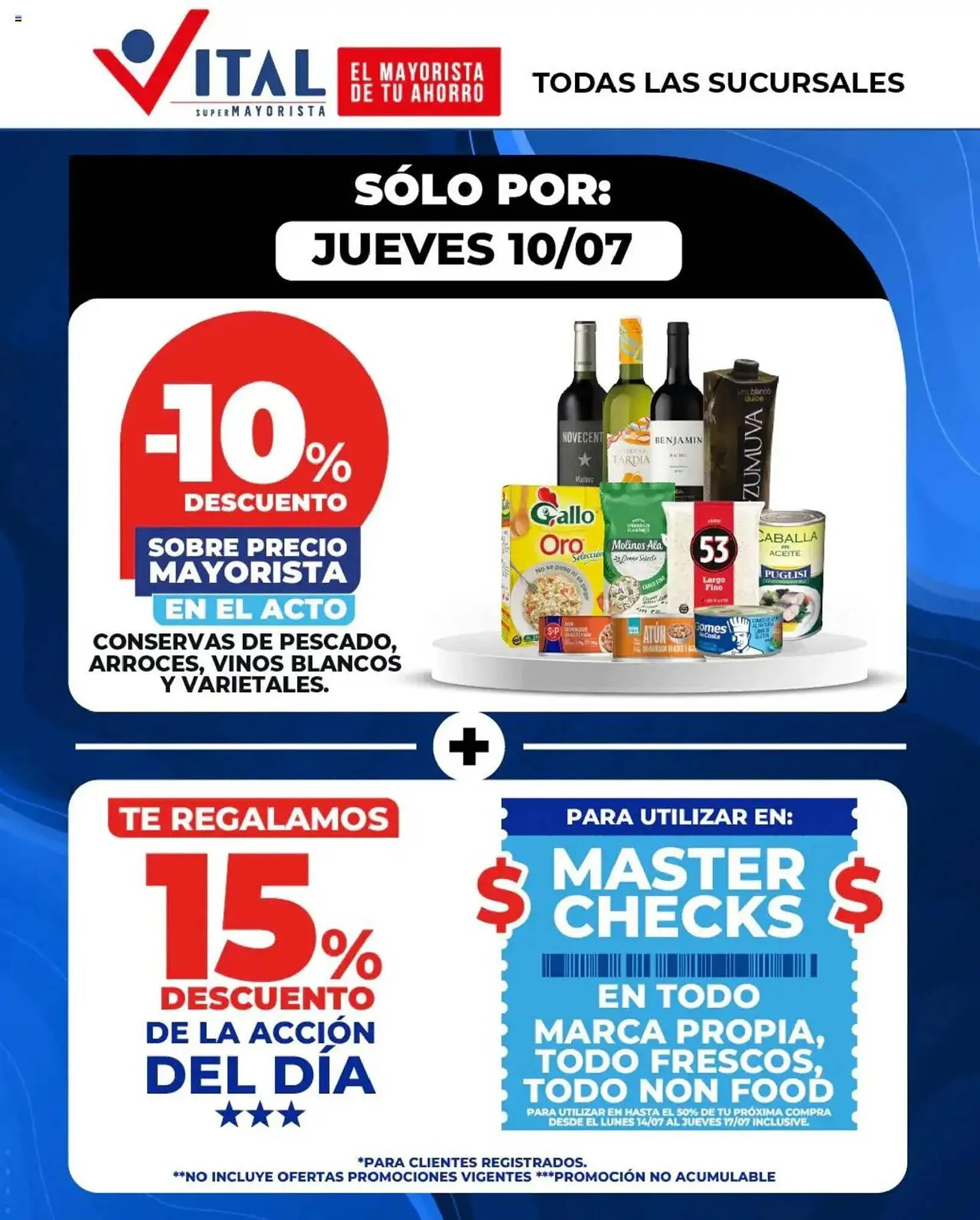Ofertas de Catálogo Supermayorista Vital 10 de julio al 10 de julio 2025 - Página 1 del catálogo