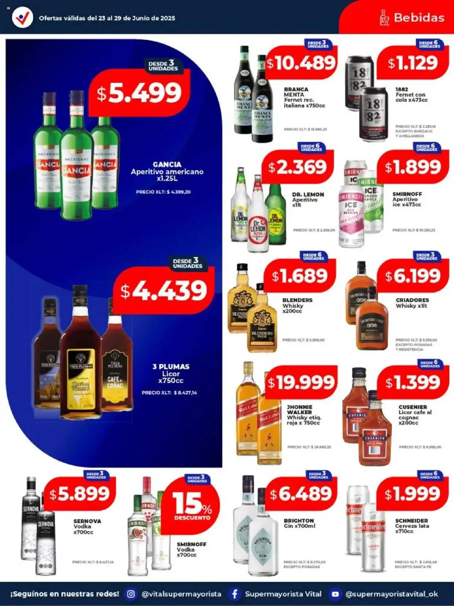 Ofertas de Catálogo Supermayorista Vital 23 de junio al 29 de junio 2025 - Página 11 del catálogo