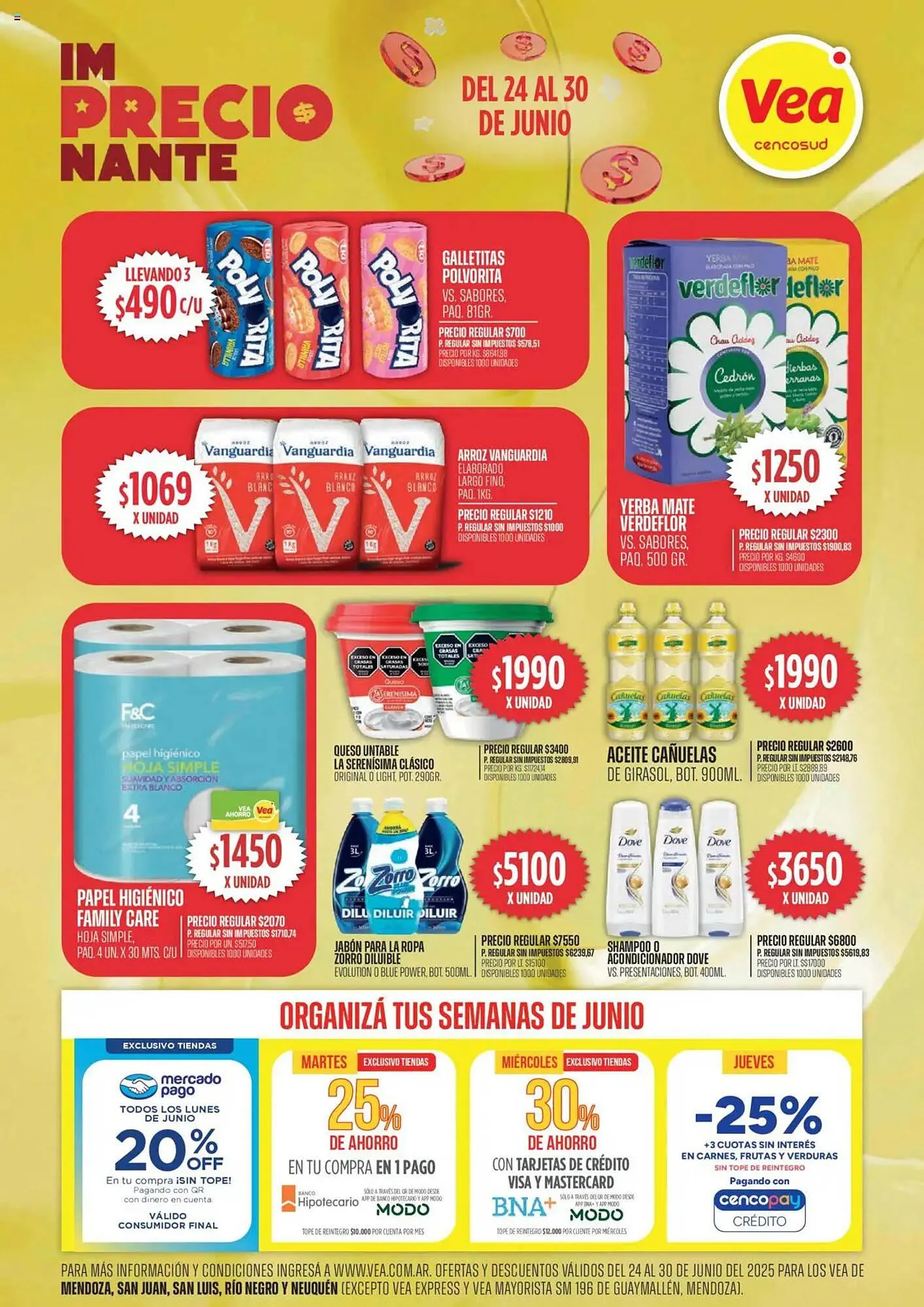 Ofertas de Catálogo Supermercados Vea 24 de junio al 30 de junio 2025 - Página 1 del catálogo