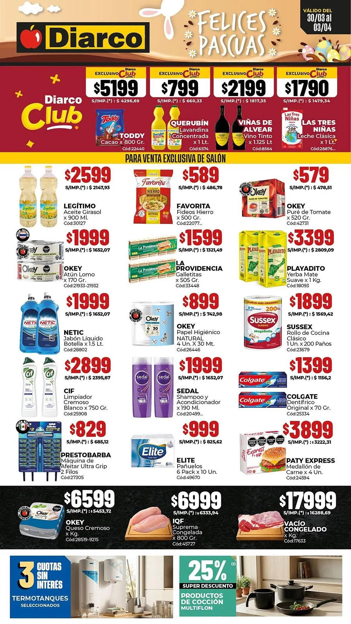 Ofertas de Catálogo Diarco 30 de marzo al 3 de abril 2026 - Página 1 del catálogo