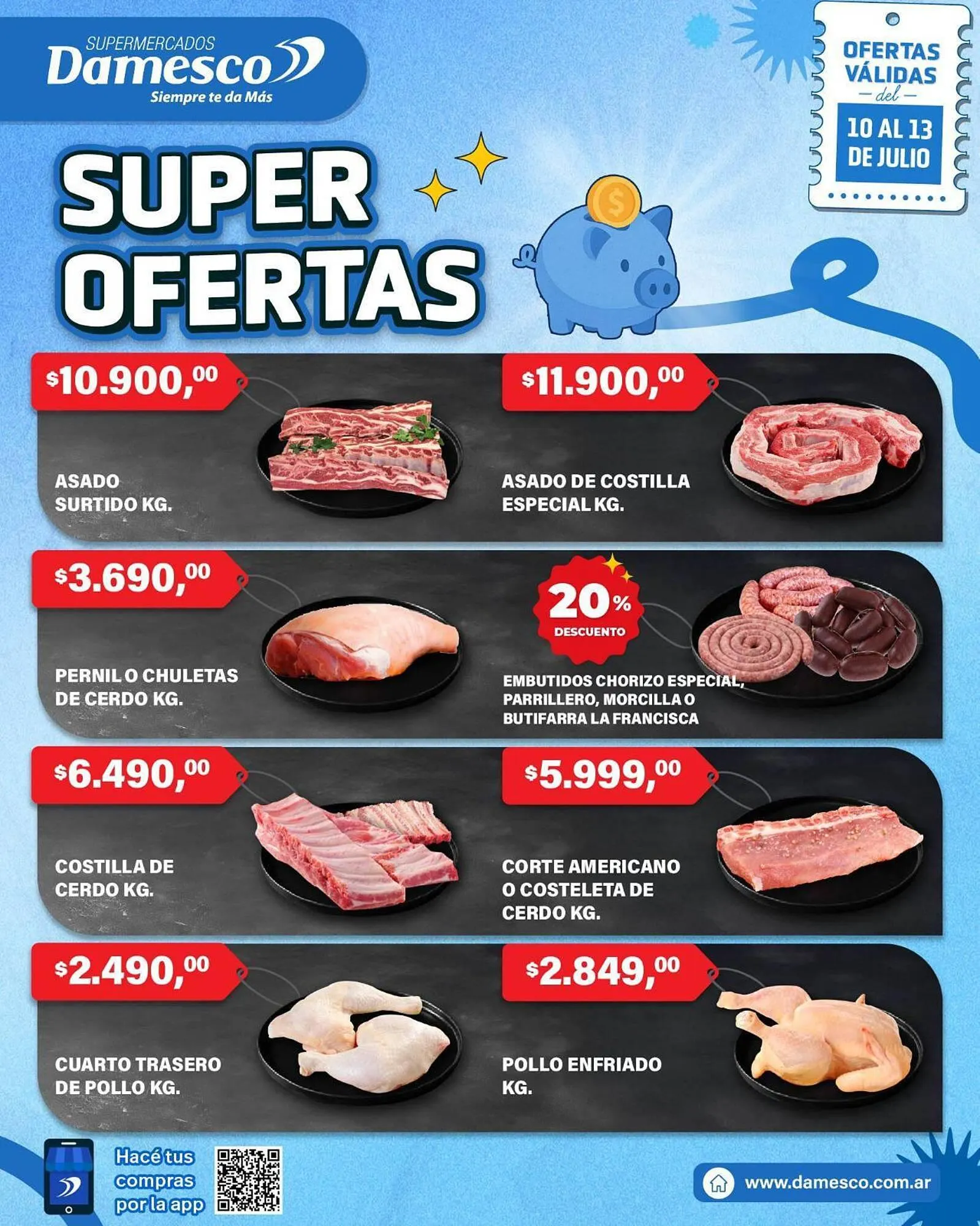 Ofertas de Catálogo Supermercados Damesco 10 de julio al 13 de julio 2025 - Página 1 del catálogo