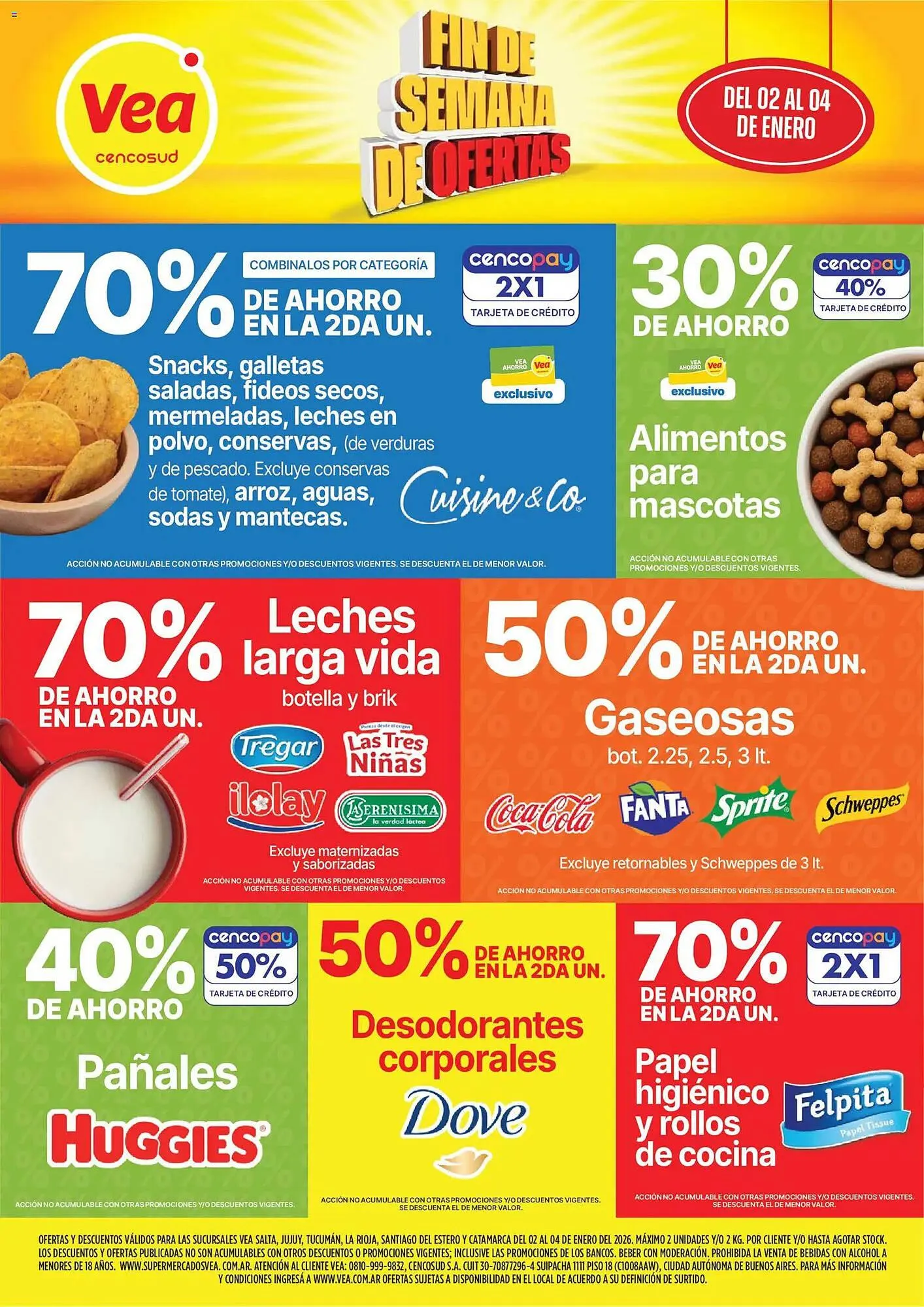 Ofertas de Catálogo Supermercados Vea 2 de enero al 4 de enero 2026 - Página 1 del catálogo