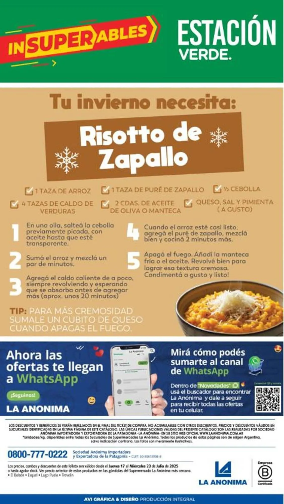 Ofertas de Catálogo La Anonima 17 de julio al 23 de julio 2025 - Página 7 del catálogo