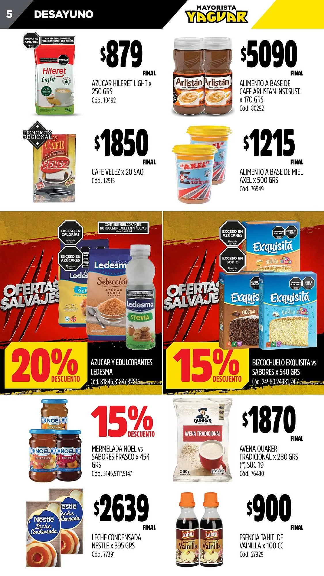 Ofertas de Catálogo Supermercados Yaguar 6 de enero al 12 de enero 2025 - Página 5 del catálogo