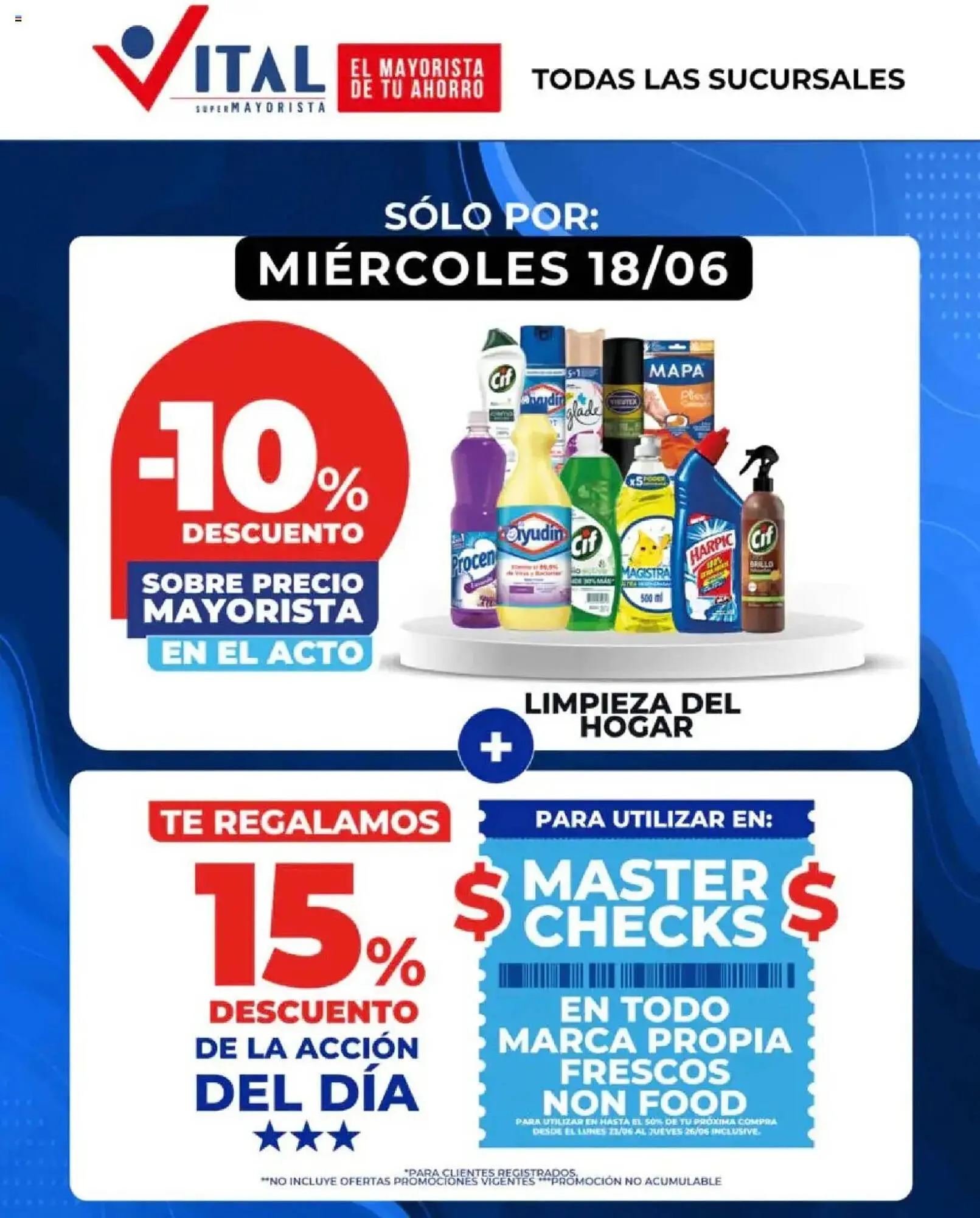 Ofertas de Catálogo Supermayorista Vital 18 de junio al 18 de junio 2025 - Página 1 del catálogo