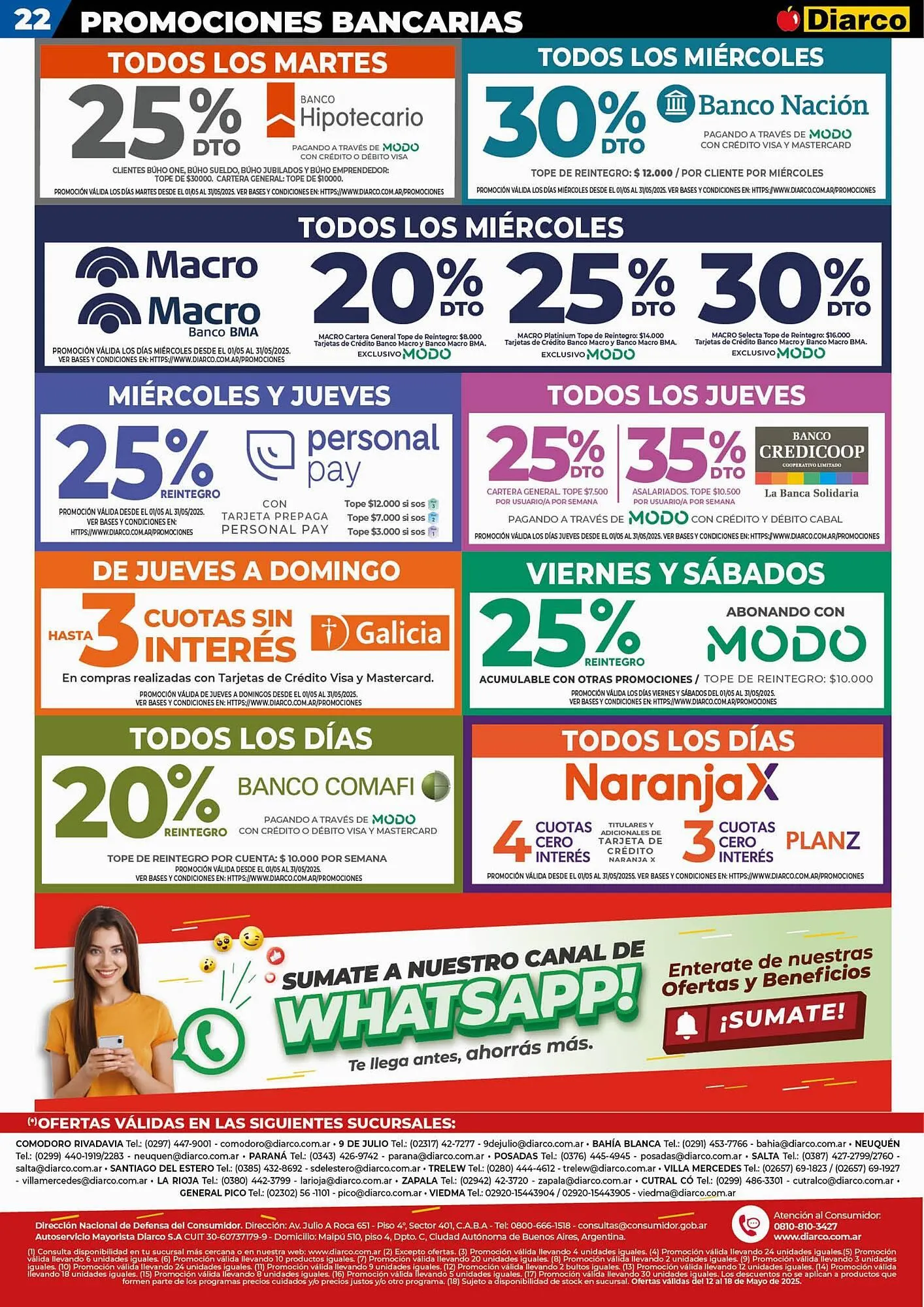 Ofertas de Catálogo Diarco 12 de mayo al 18 de mayo 2025 - Página 22 del catálogo
