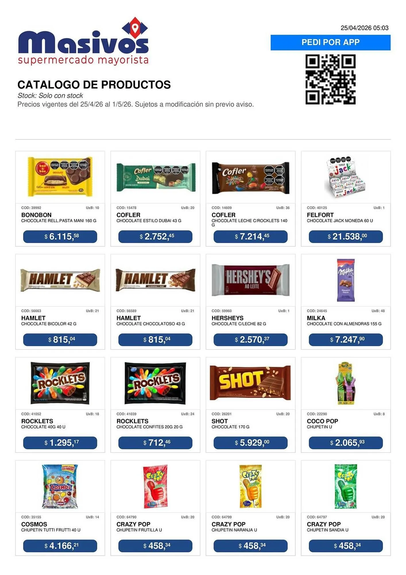 Ofertas de Catálogo Masivos 25 de abril al 1 de mayo 2026 - Página 151 del catálogo