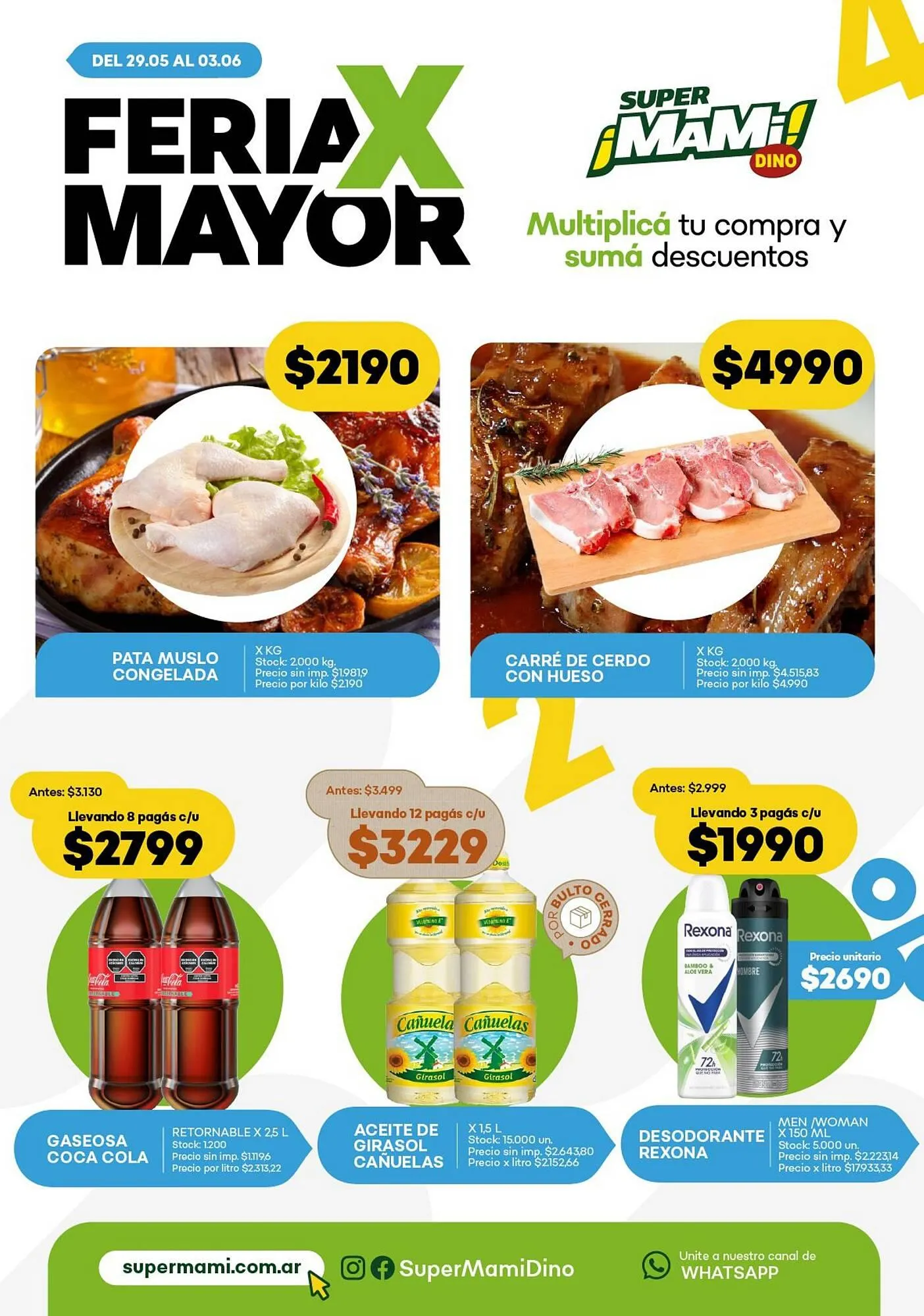 Ofertas de Catálogo Super MAMI 29 de mayo al 3 de junio 2025 - Página 1 del catálogo