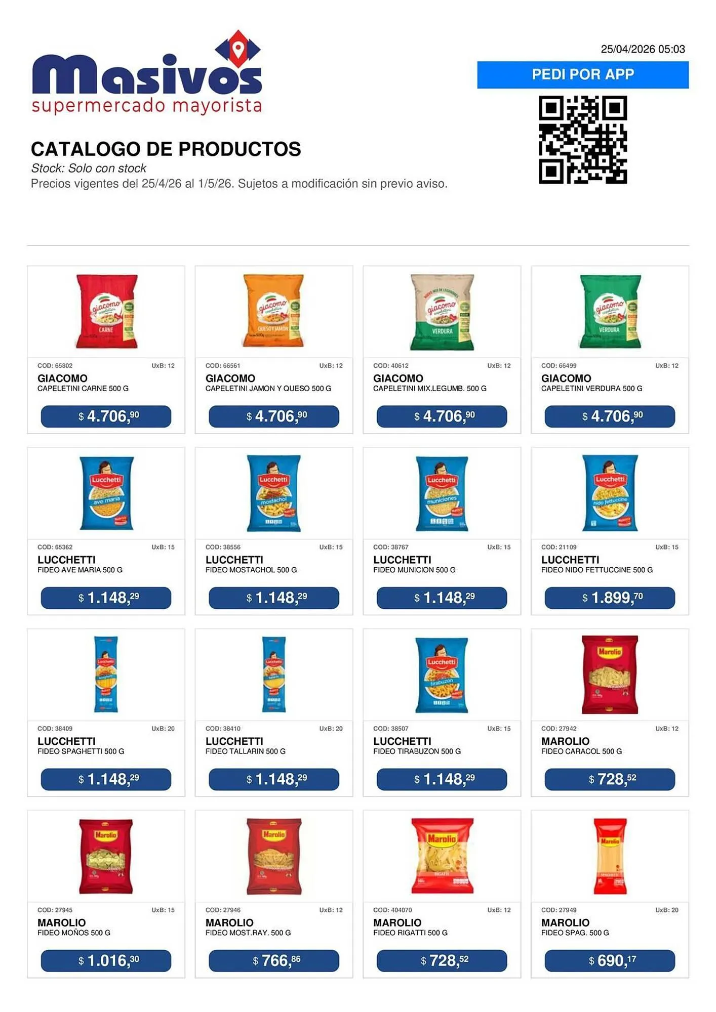 Ofertas de Catálogo Masivos 25 de abril al 1 de mayo 2026 - Página 24 del catálogo