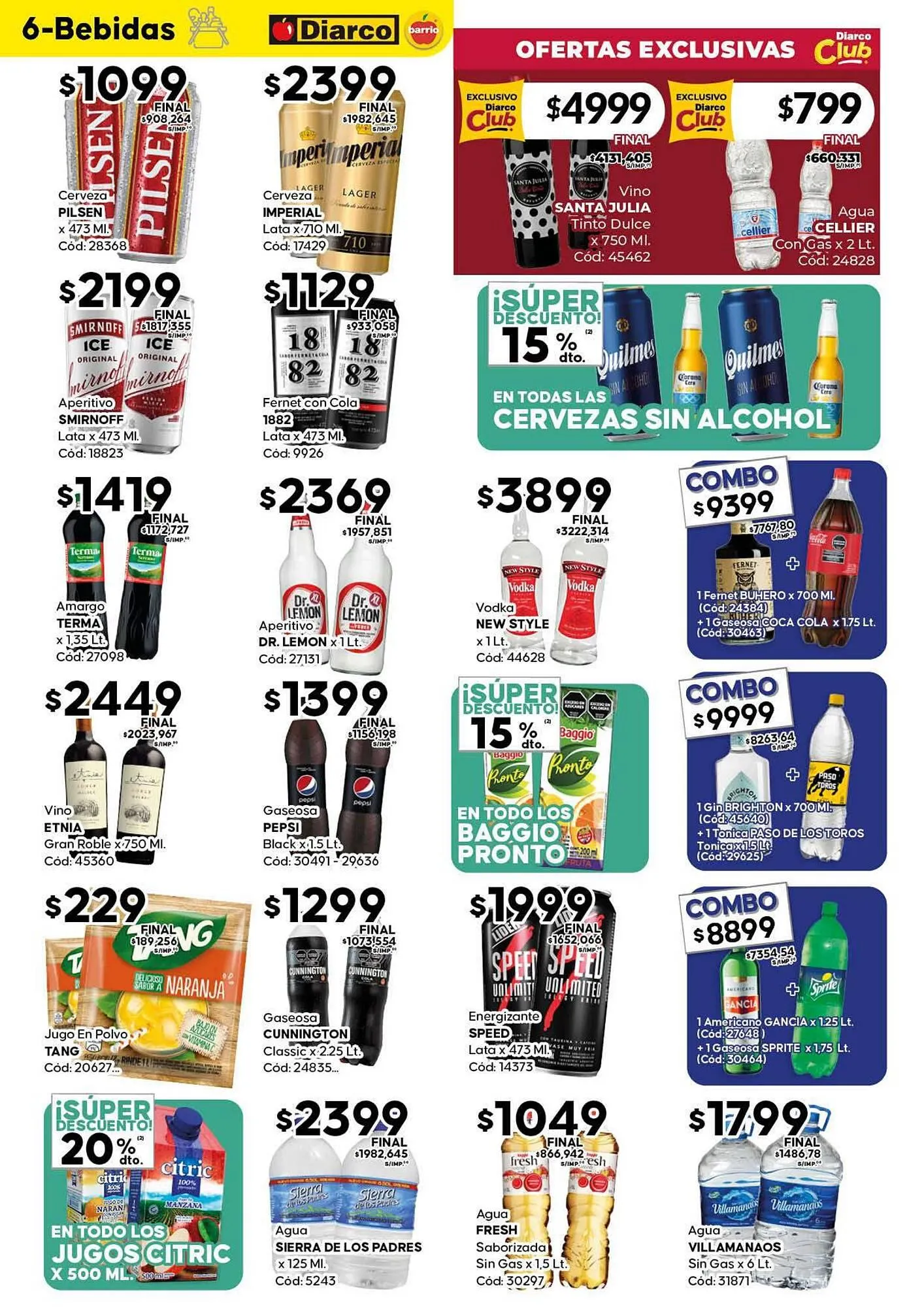 Ofertas de Catálogo Diarco 23 de junio al 29 de junio 2025 - Página 6 del catálogo