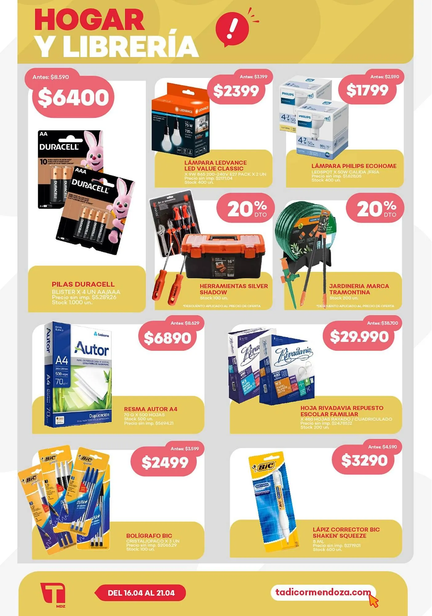 Ofertas de Catálogo Supermercados Tadicor 16 de abril al 21 de abril 2026 - Página 11 del catálogo