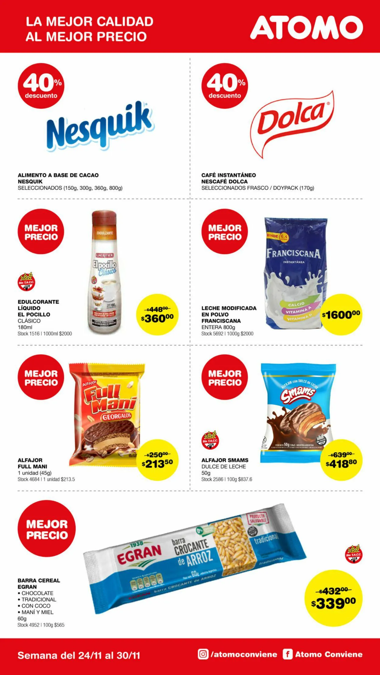 Ofertas de ATOMO Conviene 24 de noviembre al 30 de noviembre 2024 - Página 6 del catálogo