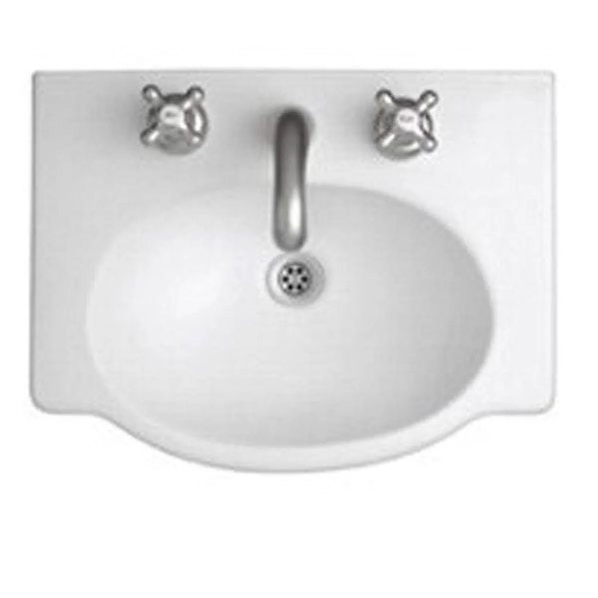 Mesada para Vanitory 1 Agujero Venecia 48 Cm Ferrum