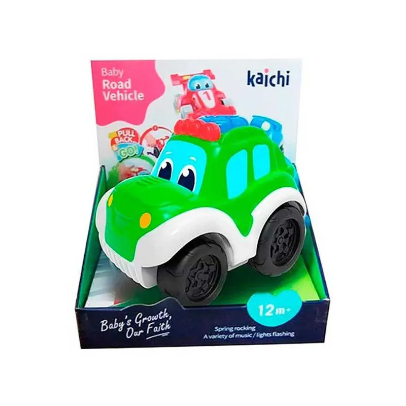 Cartoon Auto Verde Con Sonido