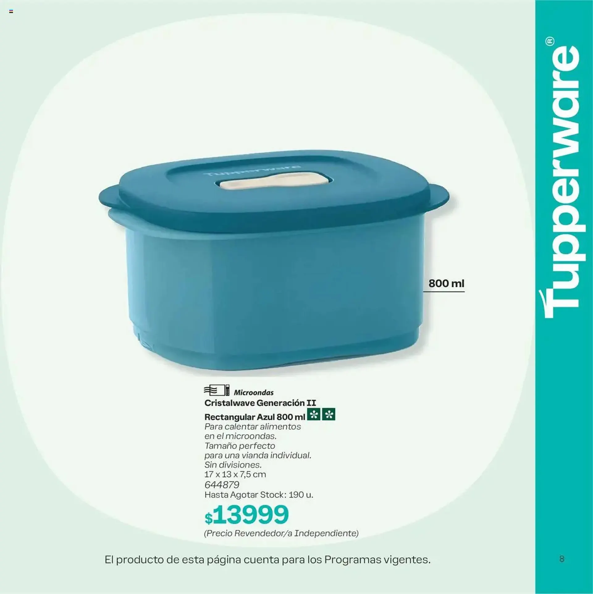 Ofertas de Folleto Tupperware 15 de septiembre al 22 de septiembre 2025 - Página 8 del catálogo