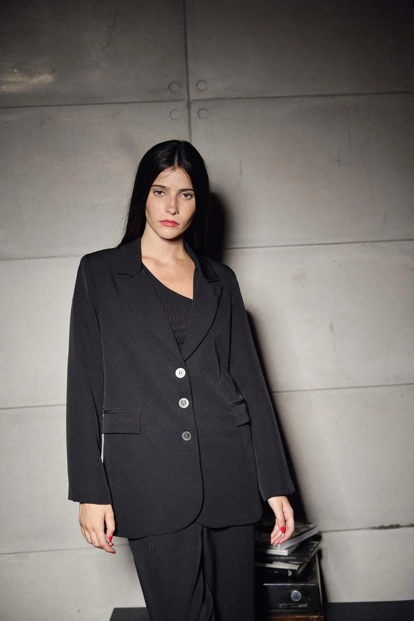 BLAZER PLATINO NEGRO