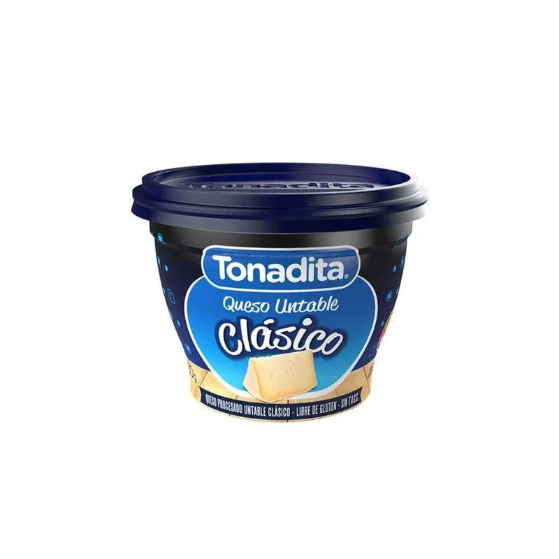 Queso Untable Clasico Tonadita 180 Gr