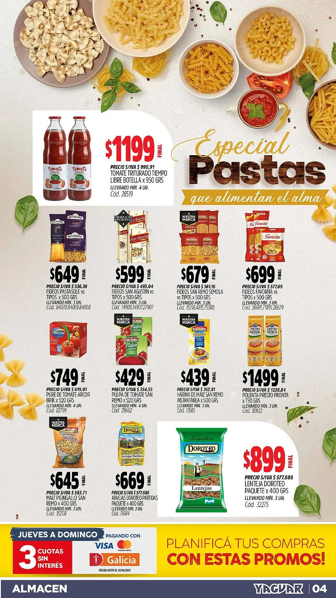 Ofertas de Catálogo Supermercados Yaguar 16 de junio al 20 de junio 2025 - Página 4 del catálogo