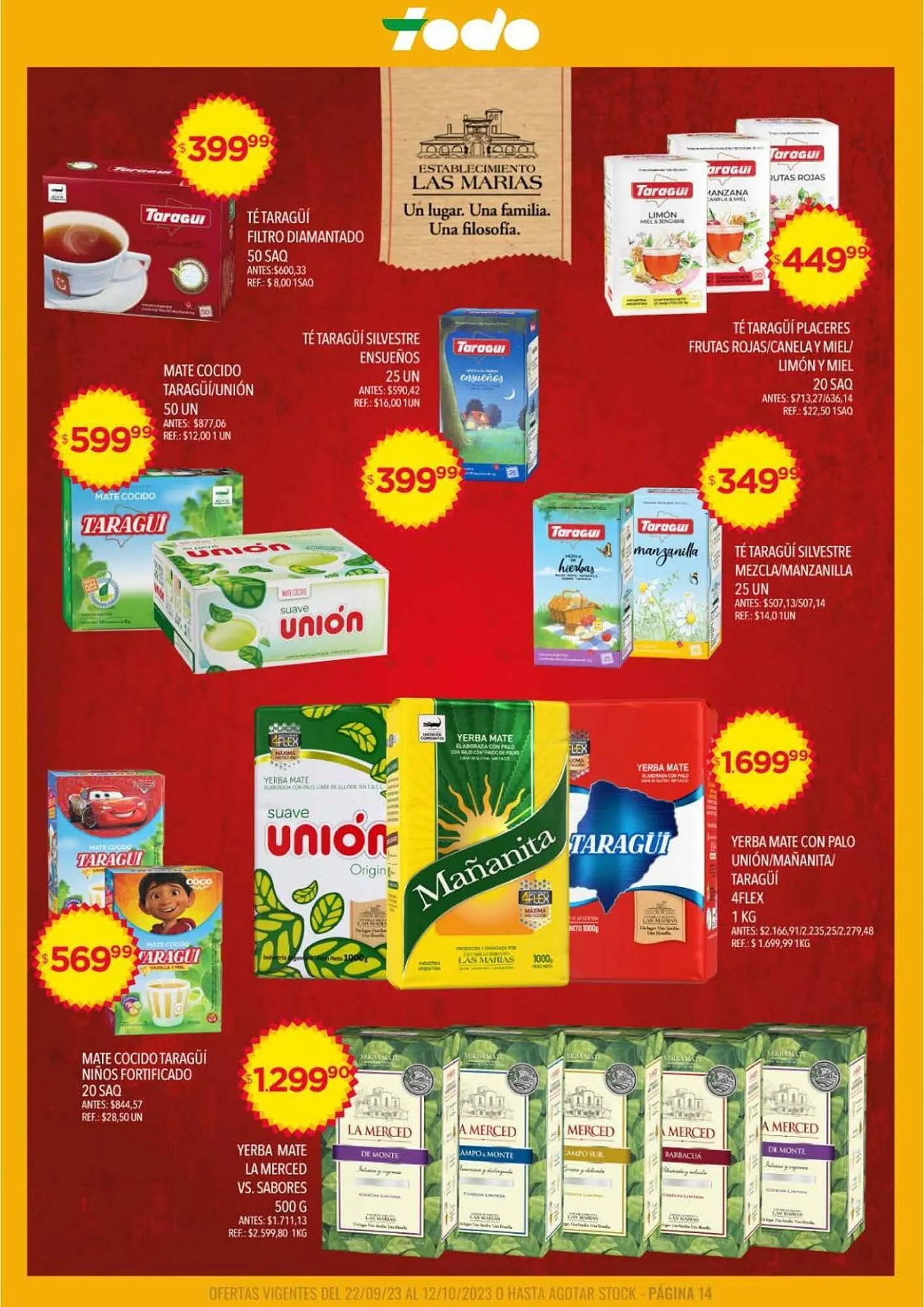 Ofertas de Catálogo Supermercados Todo 22 de septiembre al 12 de octubre 2023 - Página 14 del catálogo