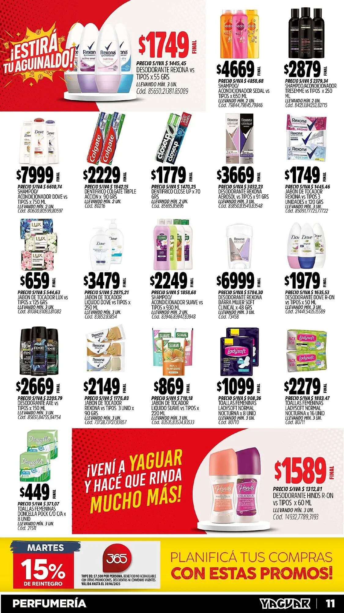 Ofertas de Catálogo Supermercados Yaguar 23 de junio al 30 de junio 2025 - Página 11 del catálogo