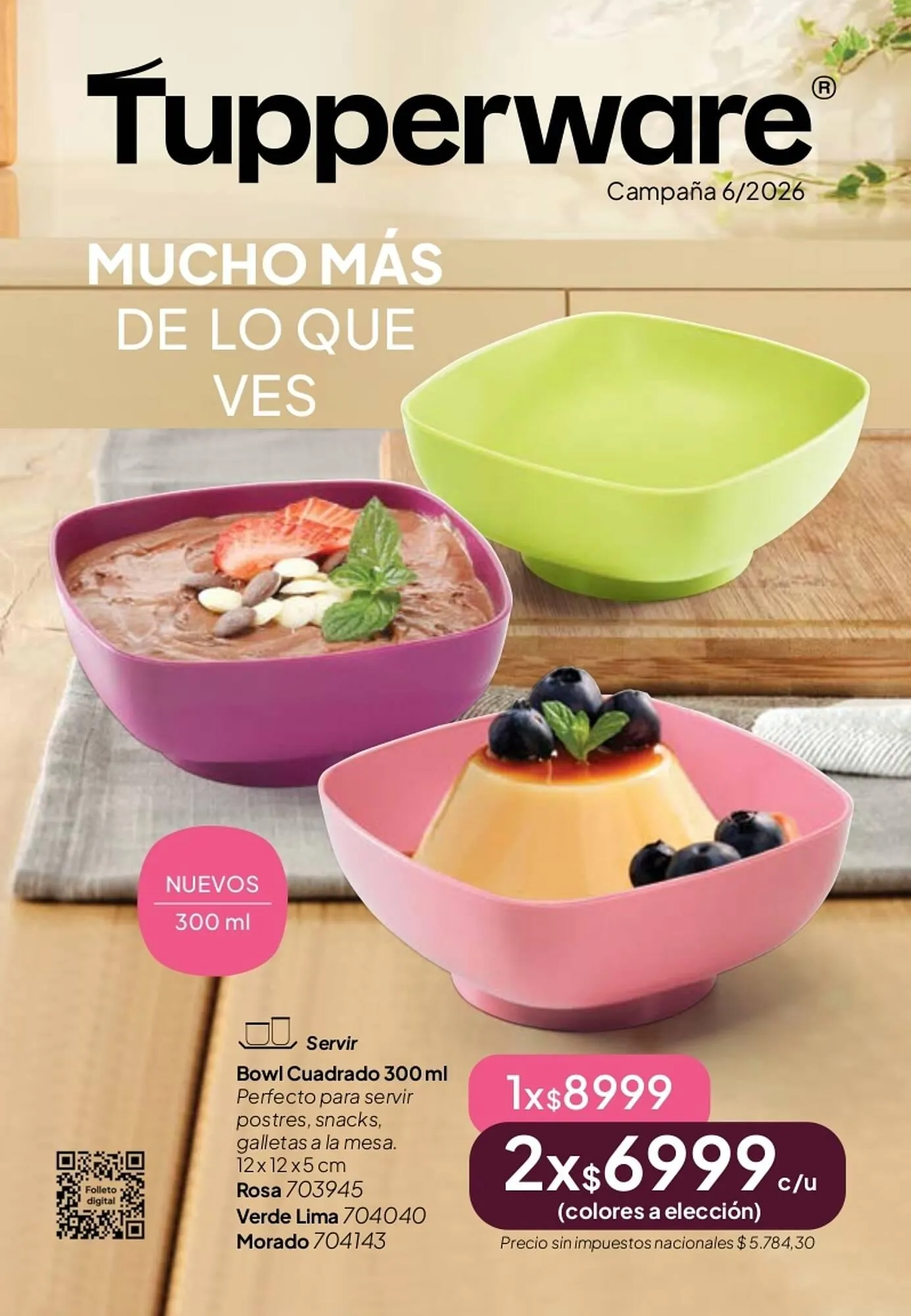 Ofertas de Folleto Tupperware 3 de marzo al 6 de marzo 2026 - Página 1 del catálogo