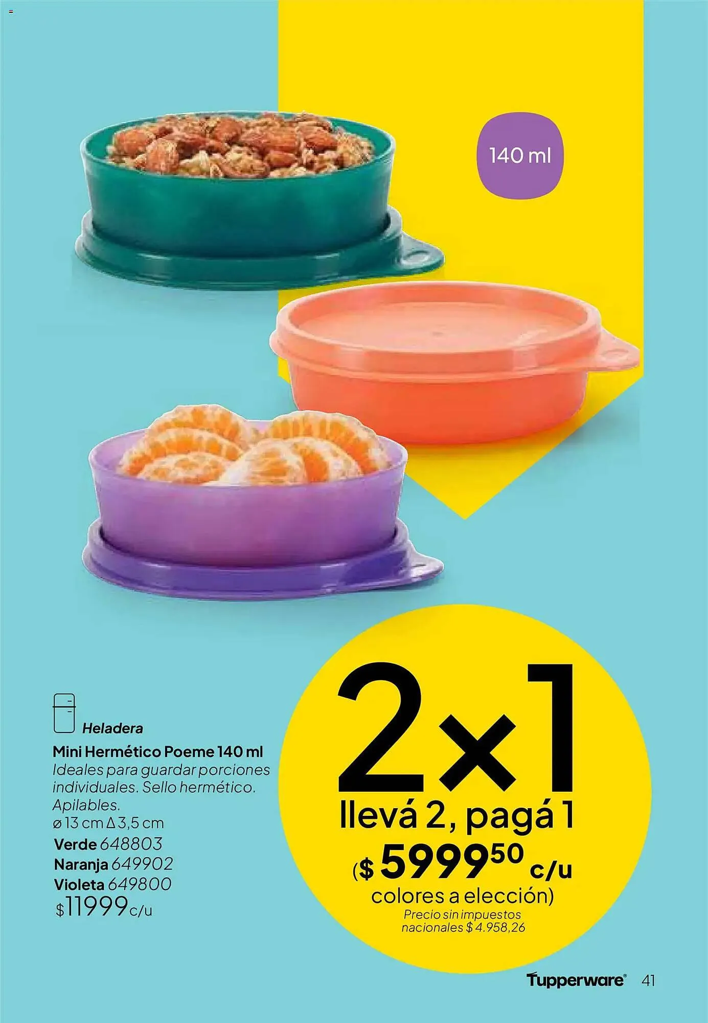 Ofertas de Folleto Tupperware 9 de marzo al 31 de marzo 2026 - Página 42 del catálogo
