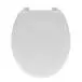 Tapa y asiento para inodoro ovalado de resina blanco