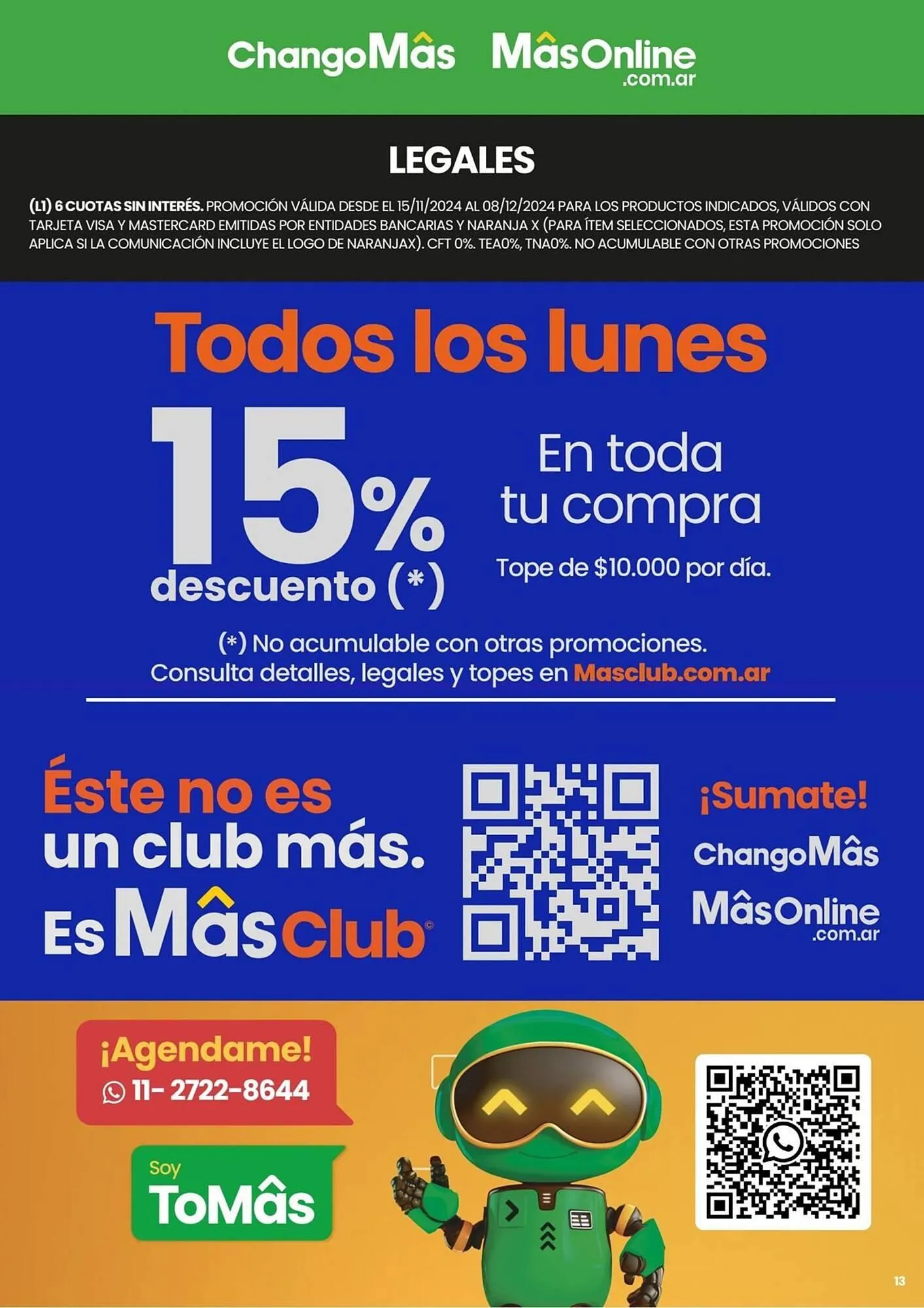 Ofertas de Catálogo Changomas 15 de noviembre al 8 de diciembre 2024 - Página 14 del catálogo