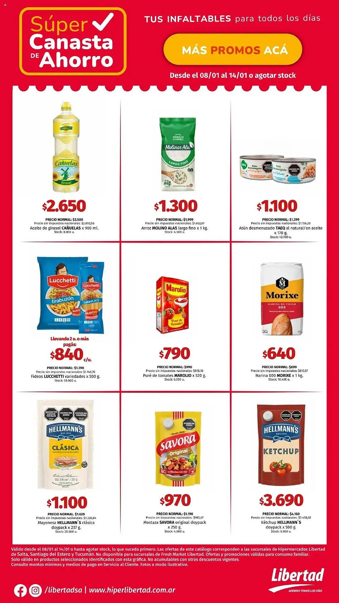 Ofertas de Catálogo Hipermercado Libertad 8 de enero al 14 de enero 2026 - Página 1 del catálogo
