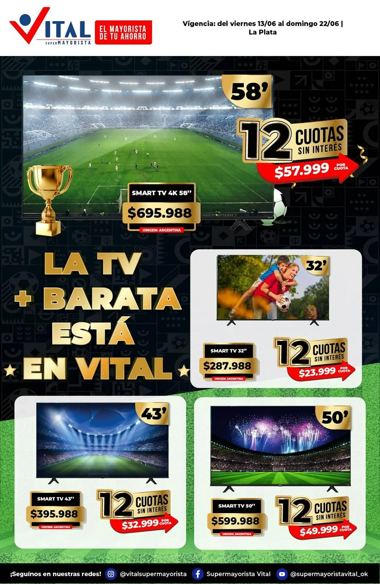 Ofertas de Catálogo Supermayorista Vital 13 de junio al 22 de junio 2025 - Página 1 del catálogo