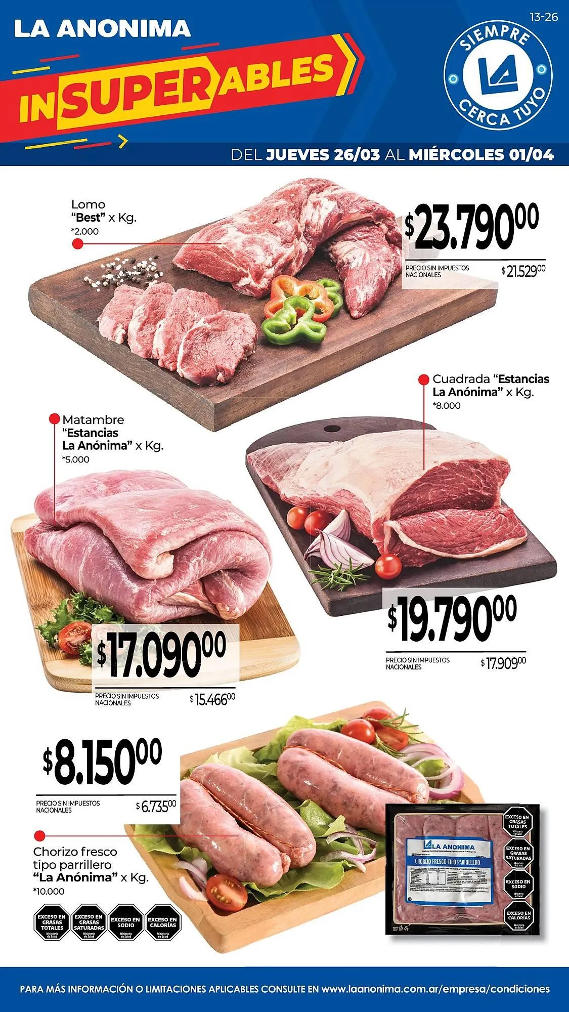 Ofertas de Catálogo La Anonima 26 de marzo al 1 de abril 2026 - Página 1 del catálogo