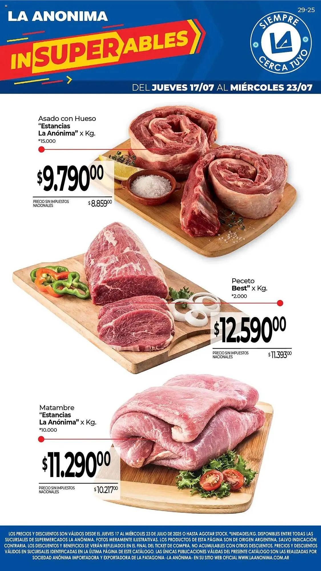 Ofertas de Catálogo La Anonima 17 de julio al 24 de julio 2025 - Página 1 del catálogo