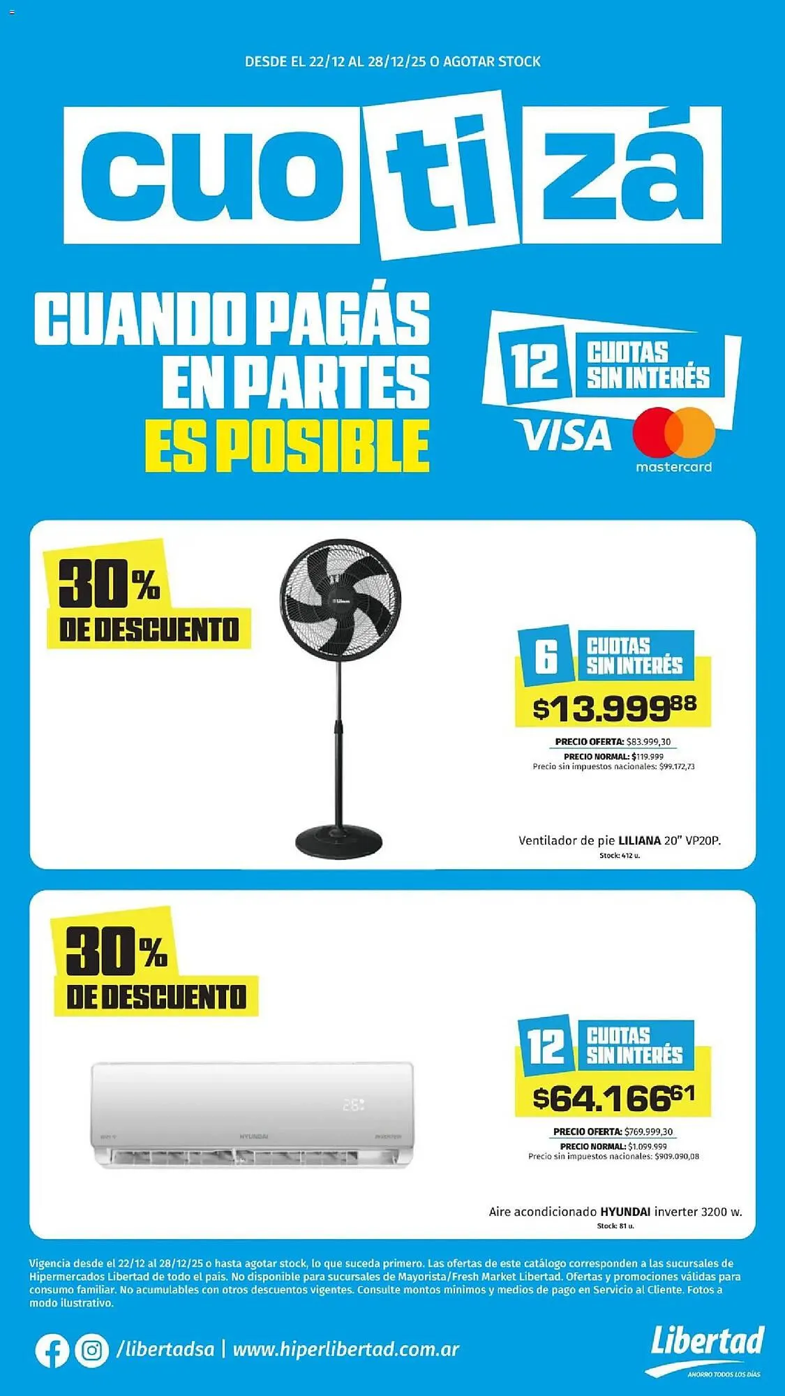 Ofertas de Catálogo Hipermercado Libertad 22 de diciembre al 28 de diciembre 2025 - Página 1 del catálogo