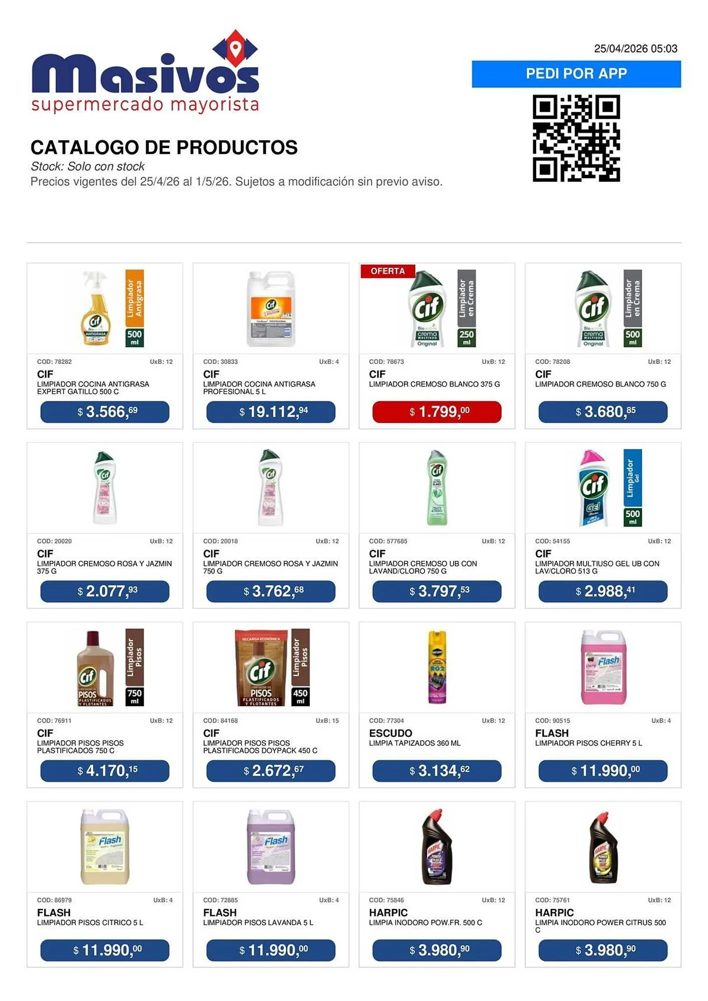 Ofertas de Catálogo Masivos 25 de abril al 1 de mayo 2026 - Página 86 del catálogo