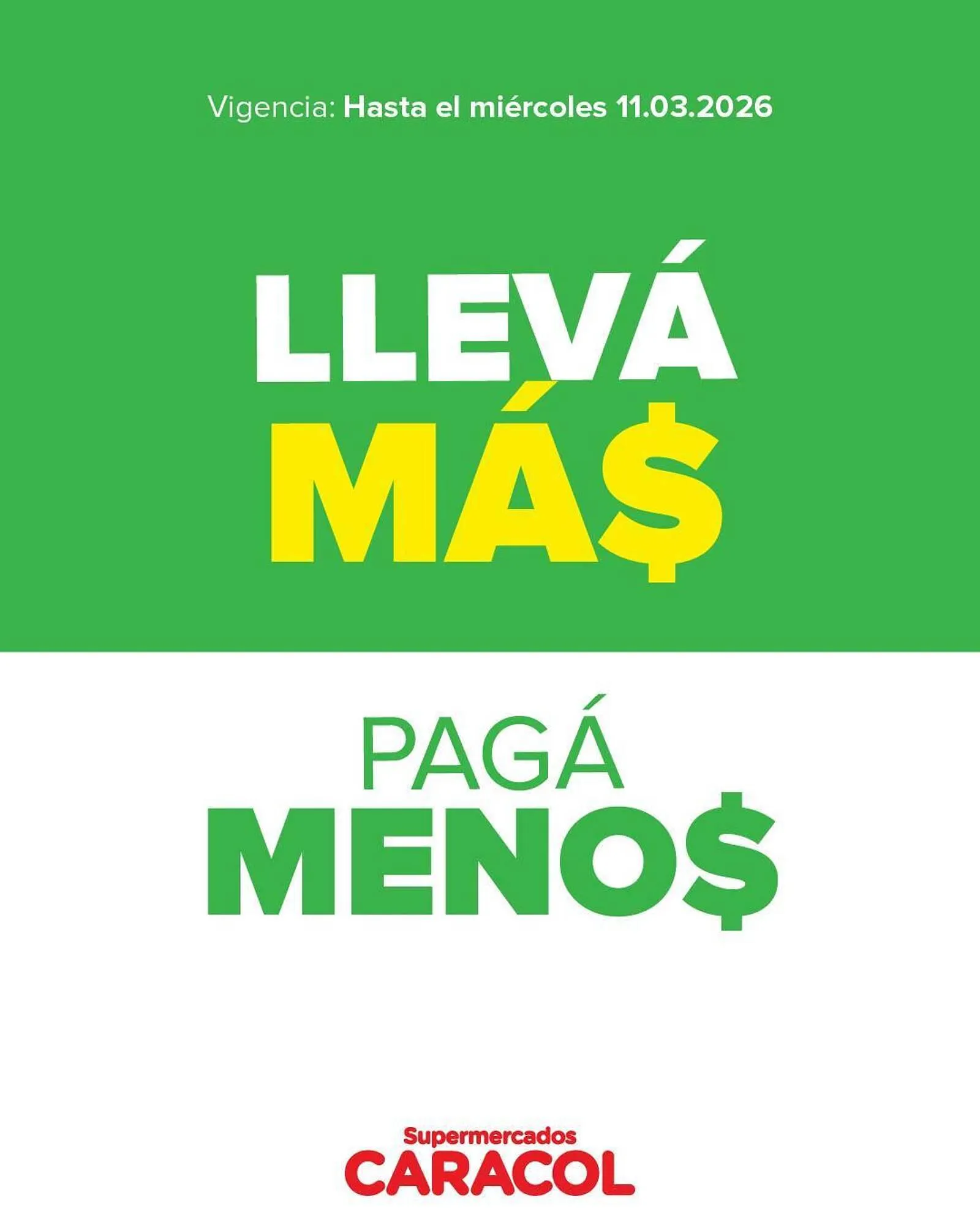 Ofertas de Catálogo Supermercados Caracol 5 de marzo al 11 de marzo 2026 - Página 1 del catálogo