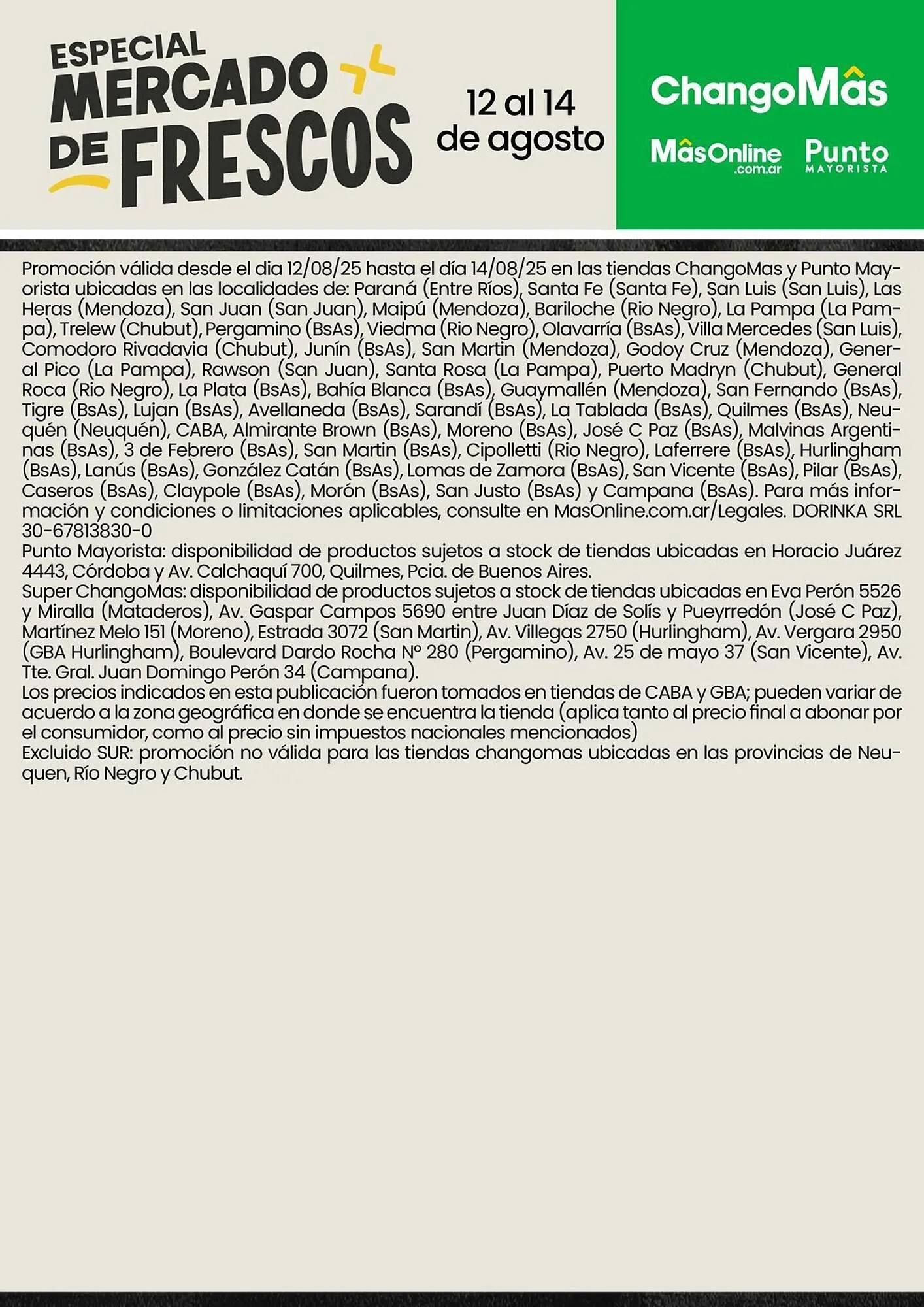 Ofertas de Catálogo Changomas 12 de agosto al 14 de agosto 2025 - Página 2 del catálogo