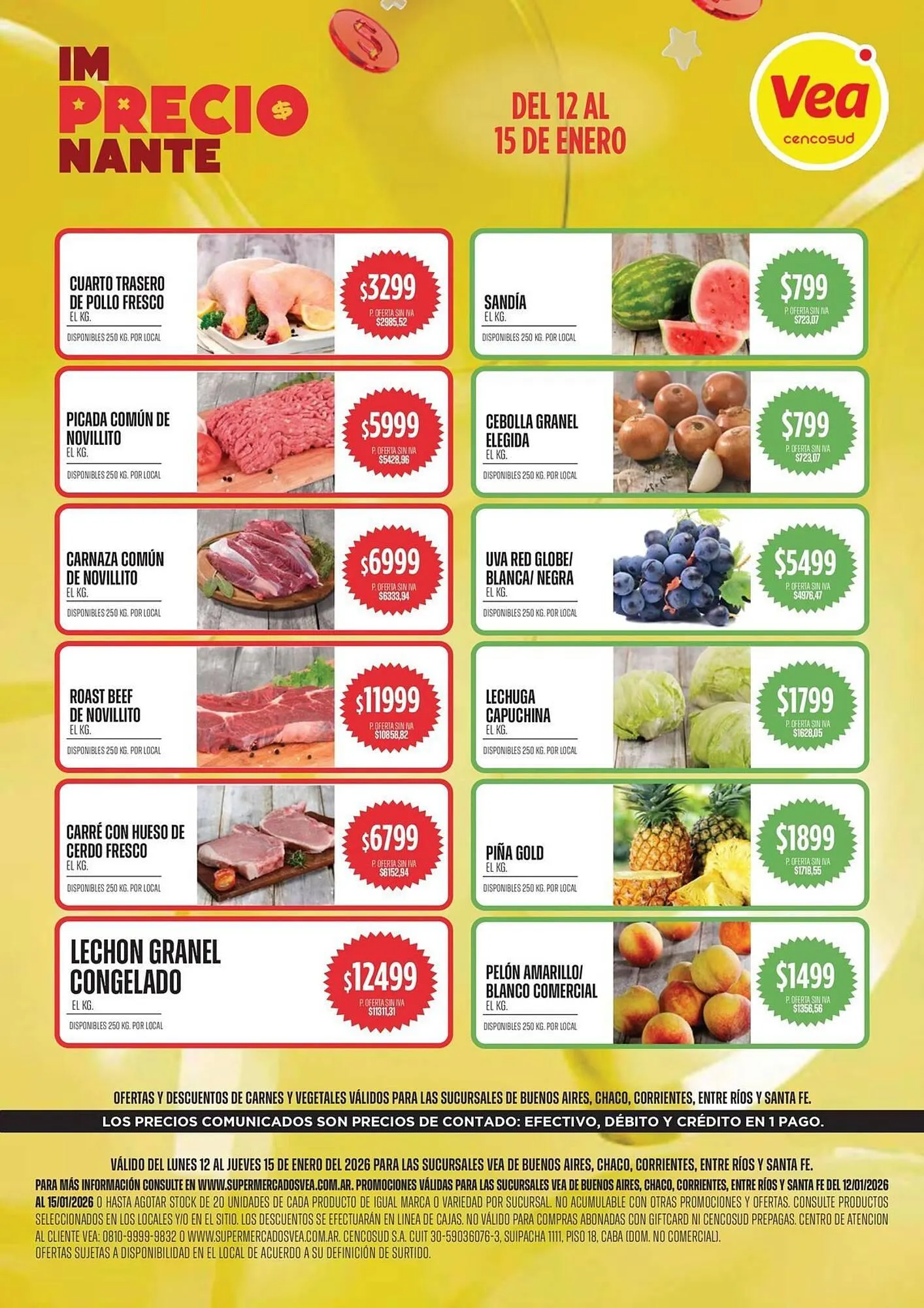 Ofertas de Catálogo Supermercados Vea 12 de enero al 15 de enero 2026 - Página 1 del catálogo