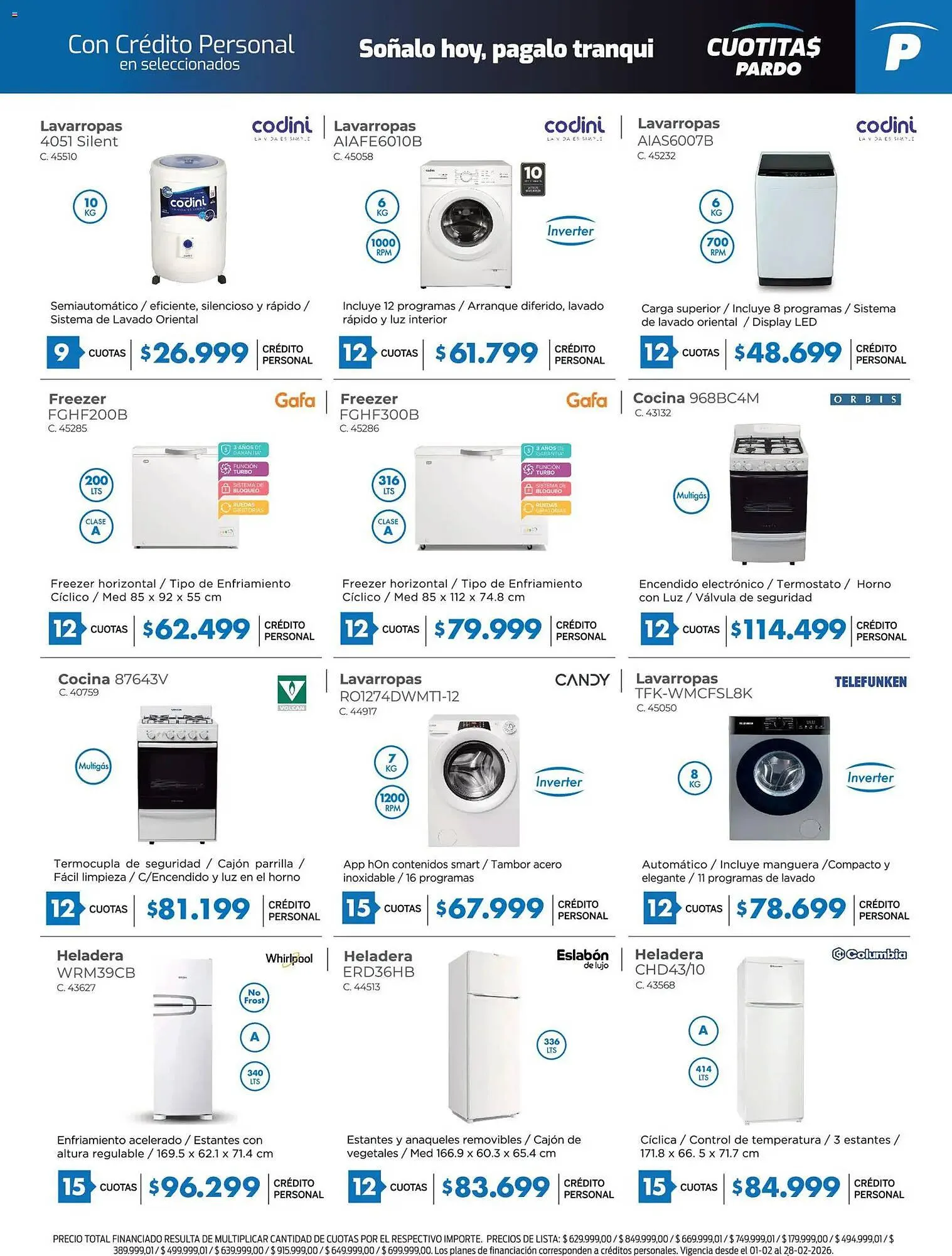 Ofertas de Catálogo Pardo Hogar 1 de febrero al 1 de marzo 2026 - Página 9 del catálogo