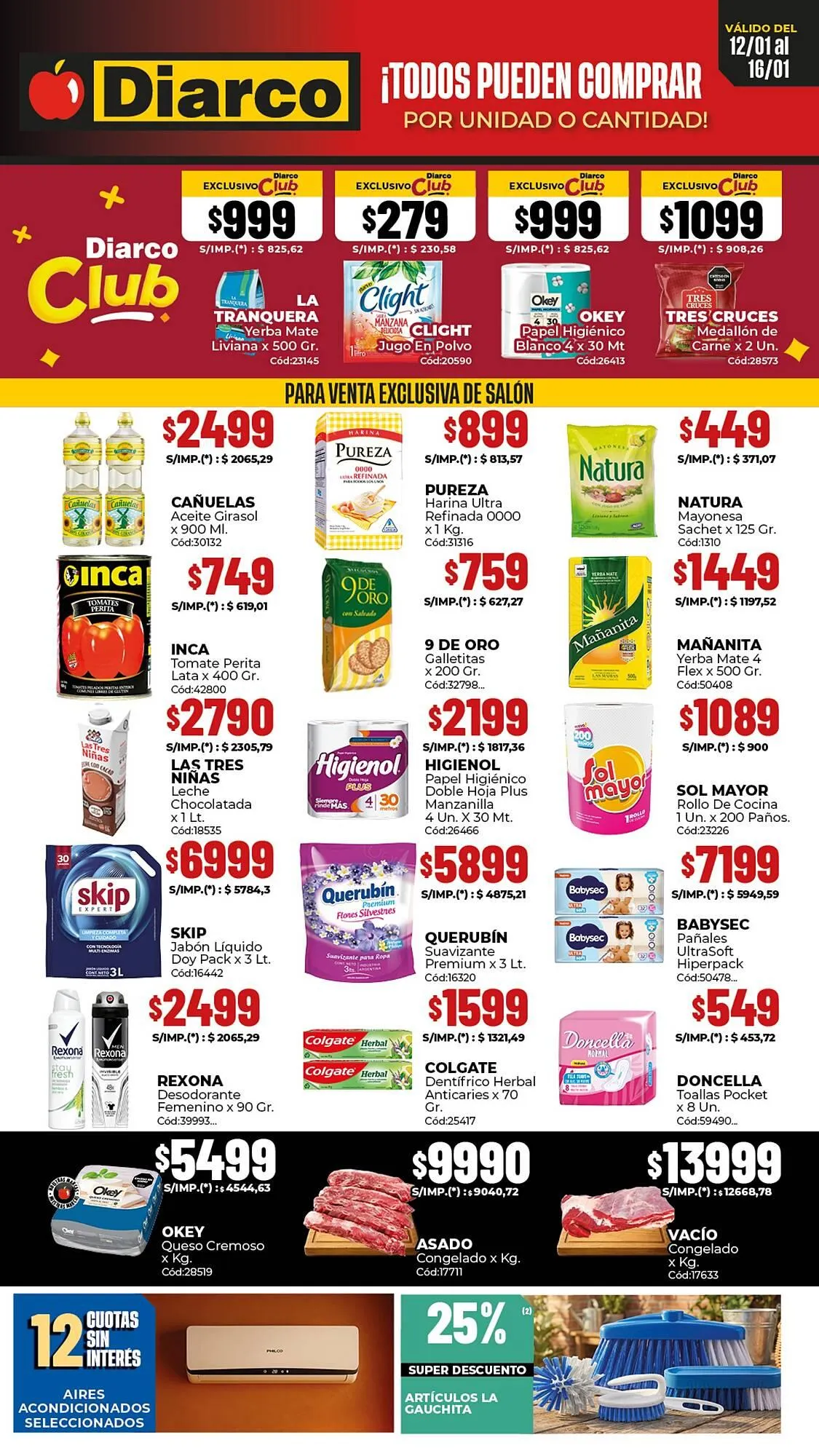Ofertas de Catálogo Diarco 12 de enero al 16 de enero 2026 - Página 1 del catálogo